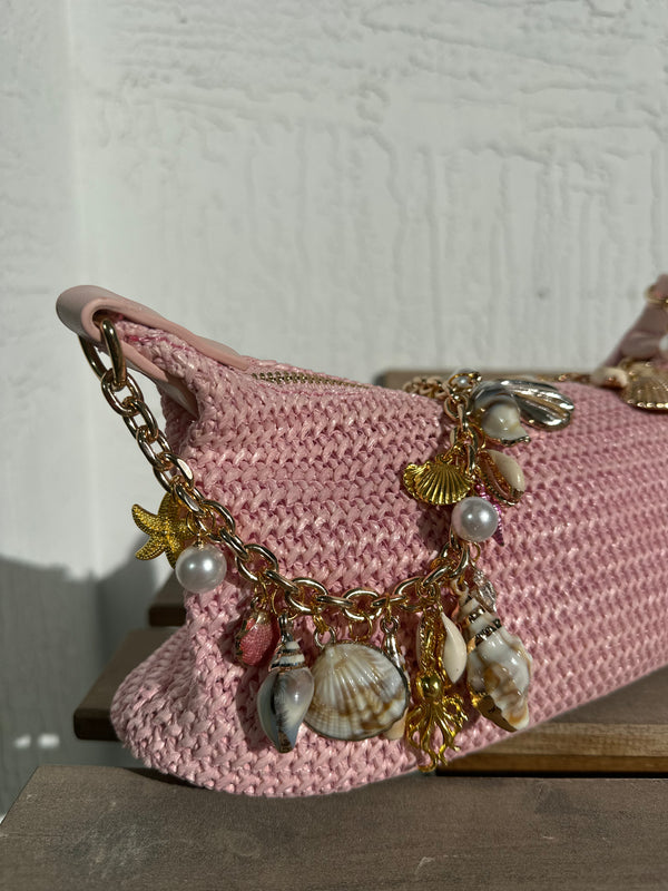 Miami Gold Pearl & Shell Bag