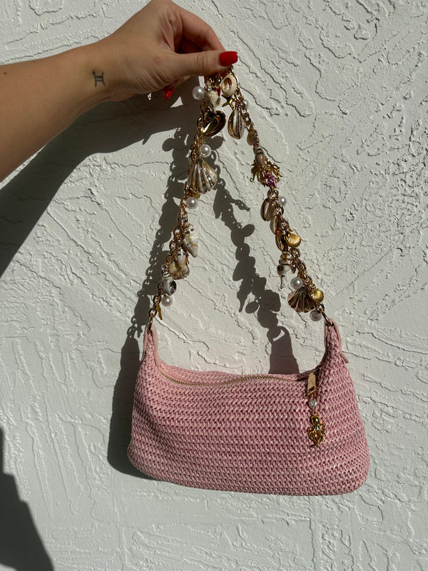 Miami Gold Pearl & Shell Bag