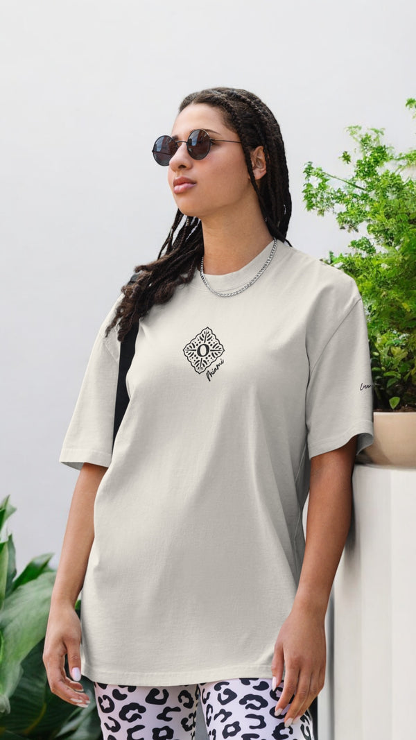 Eco-Luxe Oversized faded Oumaima Miami Tee