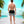 Aurora daze mens swimshorts swimtrunks for men oumaima swim recycled mens boardshorts abract colorful print digital print, seen on model from the back